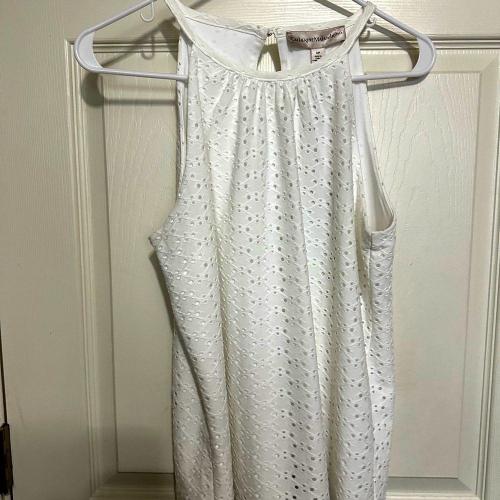 Catherine Malandrino - White Halter Sleeveless Blouse - Size: S/P - NWT